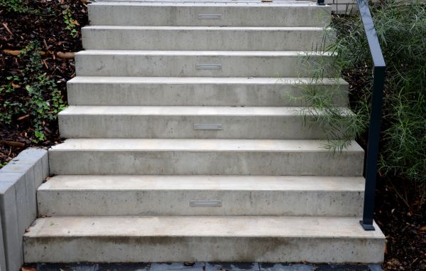 Poured Step Installation in Chico