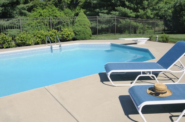 Poolside Concrete Installation in Chico