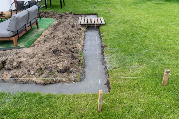 Cement Footer Installation in Chico