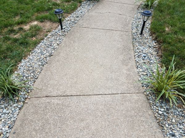 Cement Path Construction in Chico