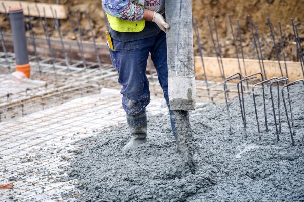 Cabin Foundation Pouring in Chico